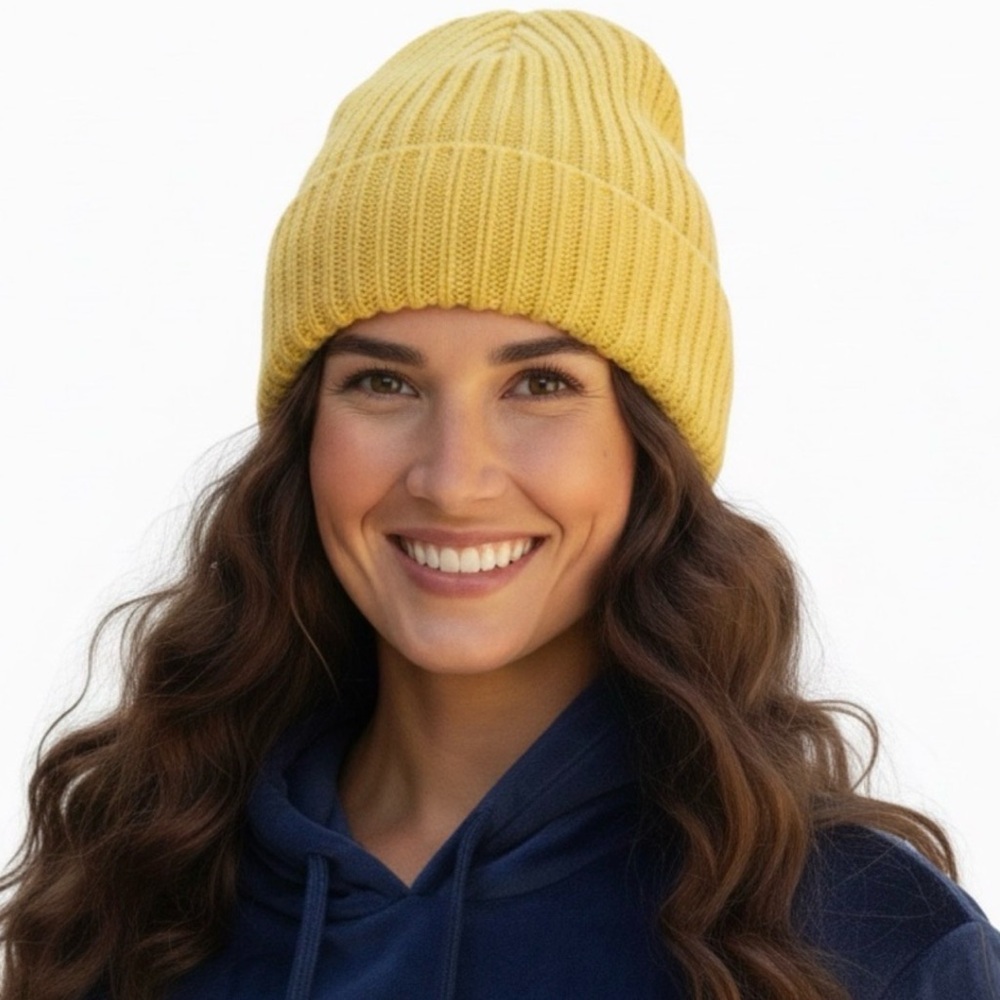 LOFT Sunny Yellow Women's Knit Beanie